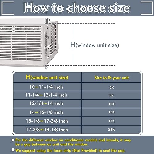 Window Air Conditioner Side Panels - 12,000 BTU