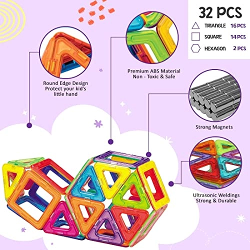 Magnetic Blocks - 32 pcs
