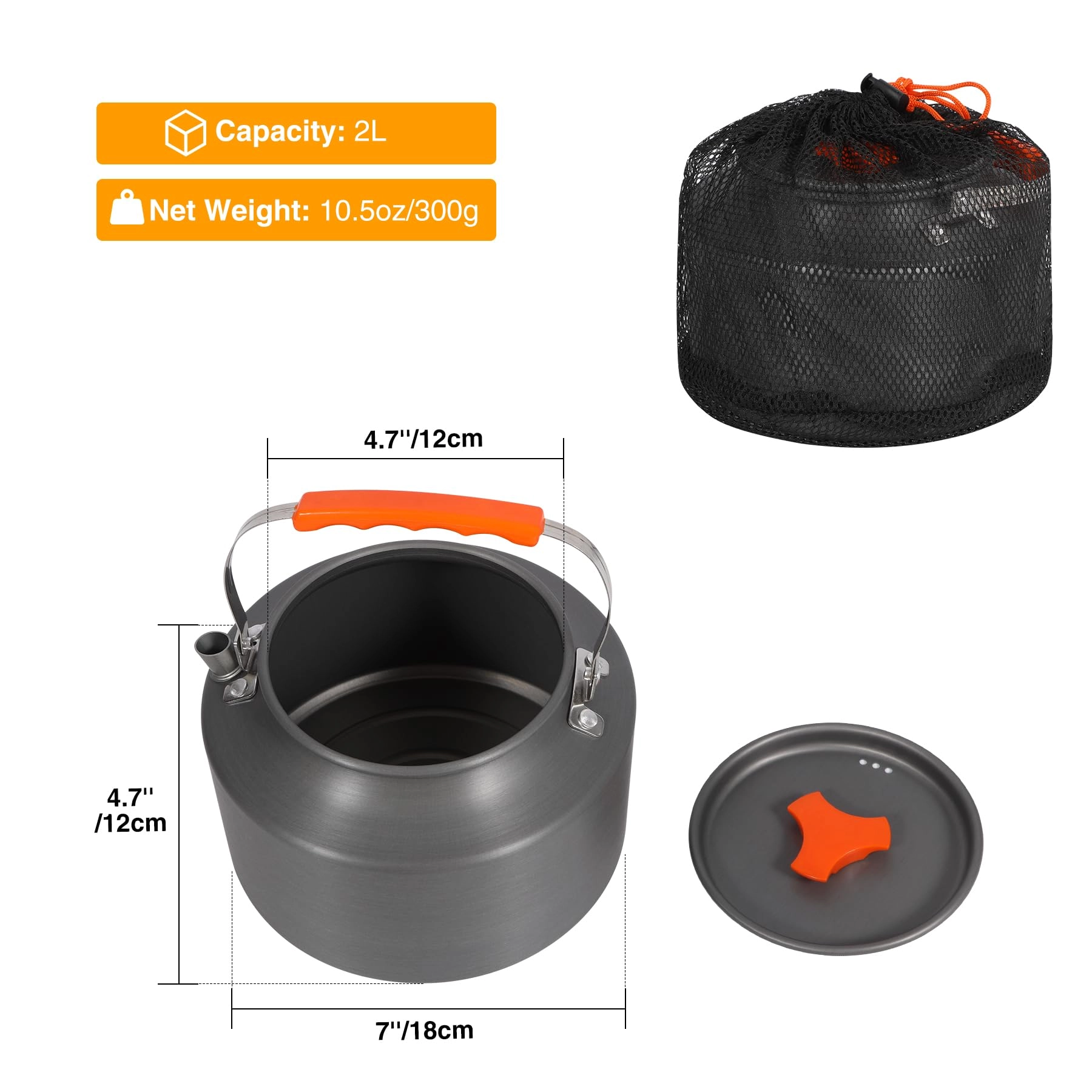 Outdoor Camping Kettle - 2L