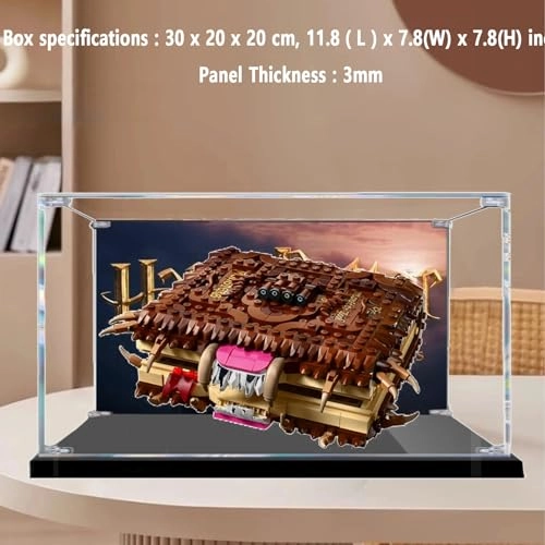 Acrylic Display Box for LEGO 76449 The Demon Book of Biting Monsters Models - Acrylic 3mm