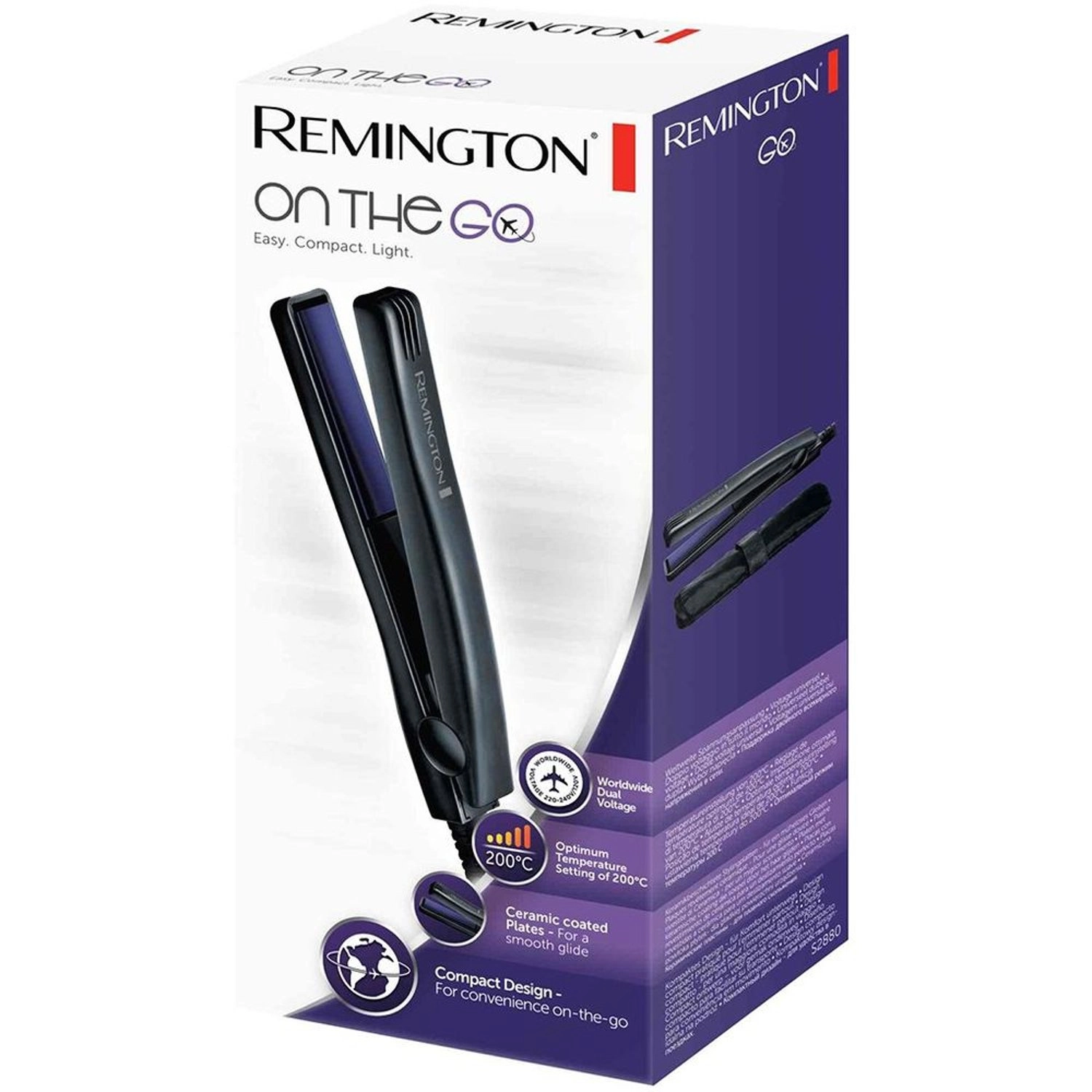 Mini Hair Straightener - Black 200° Celcius