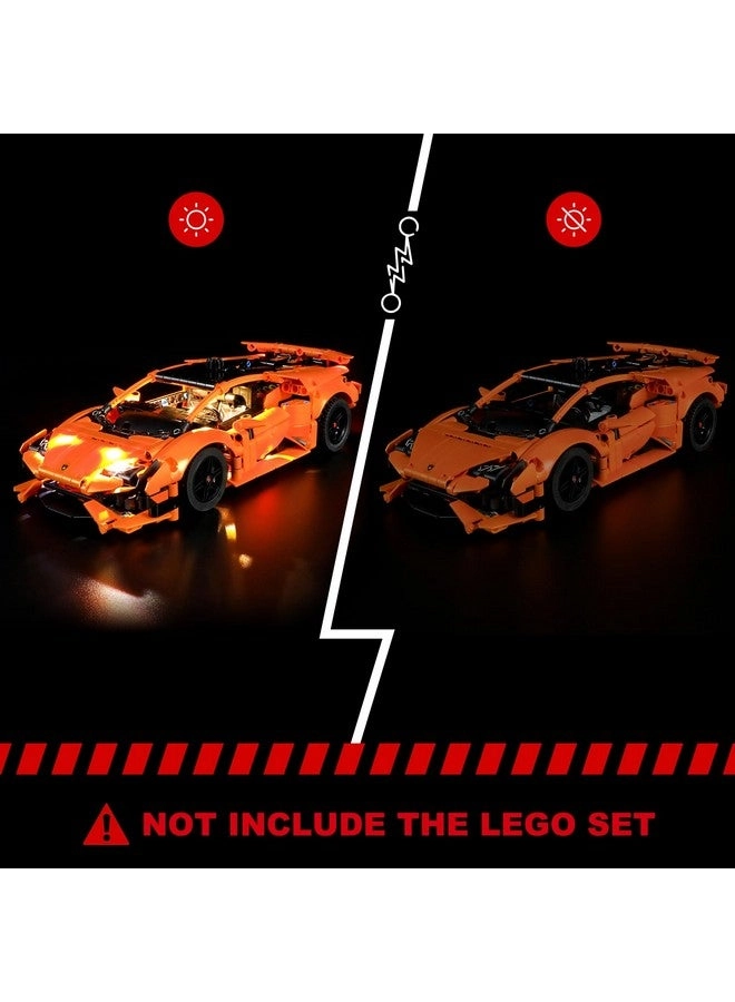 Led Lighting Kit - Orange for LEGO Lamborghini Huracán Tecnica 42196