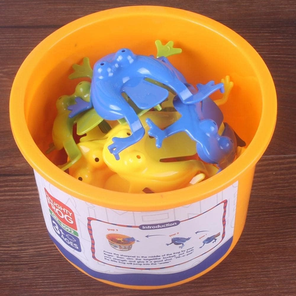 Jumping Frog - 12 Pieces + Bucket - 12x12x9cm
