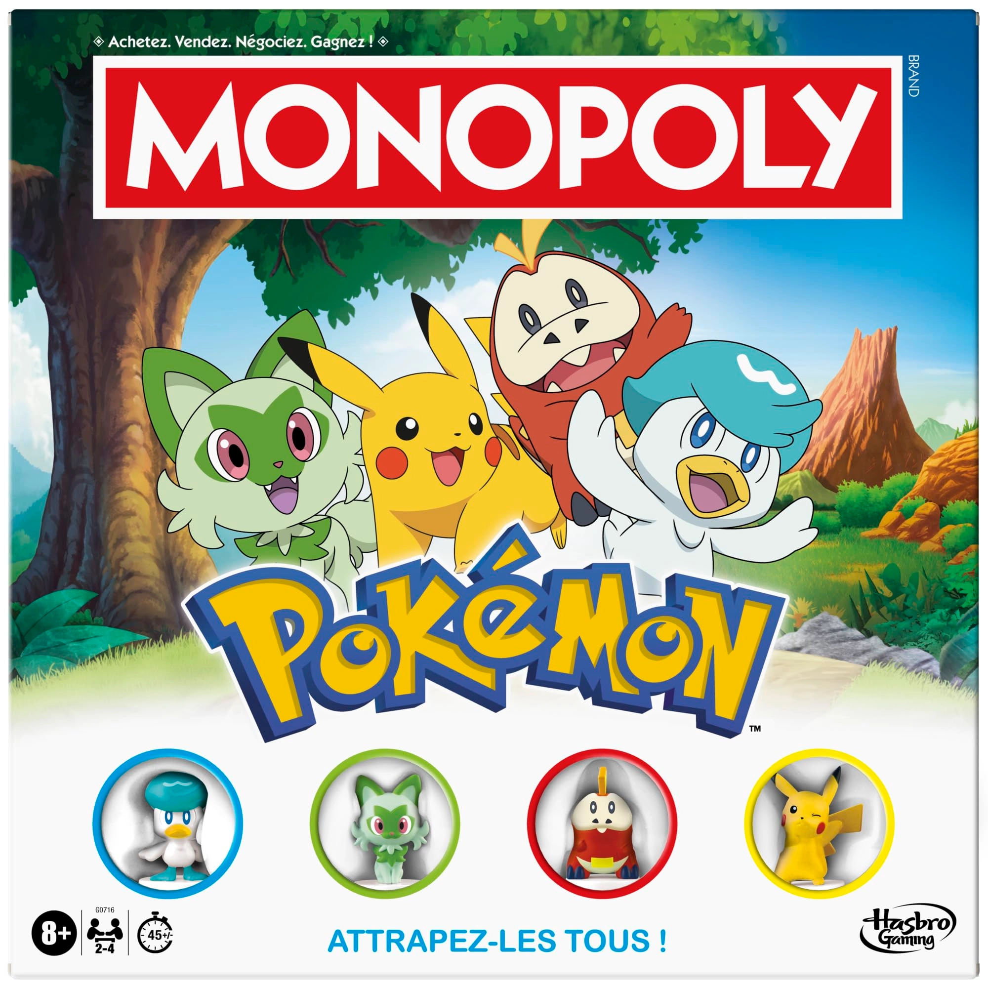 Hasbro Monopoly: Pokémon Edition (French)