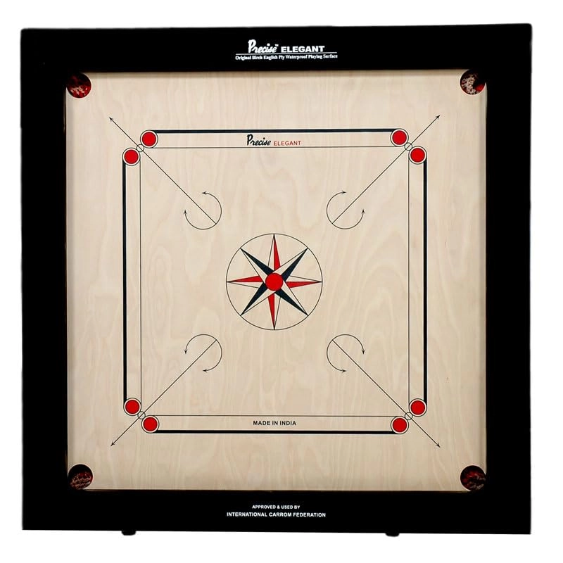 KD Willmax Precise Carrom Board - 20mm Bulldog