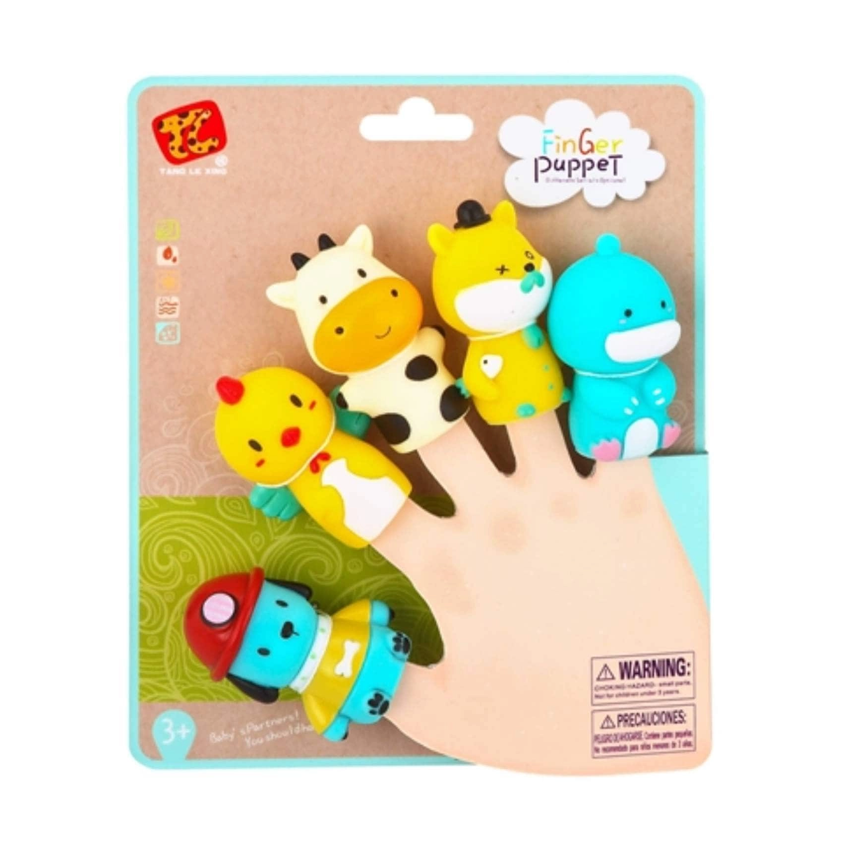 Carrefour Toon Toy Finger Puppets - Multicolour Pack of 5
