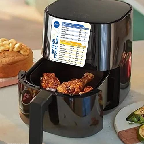 Air Fryer Magnetic Cheat Sheet - durable magnetic materials 2 Magnet Sheets