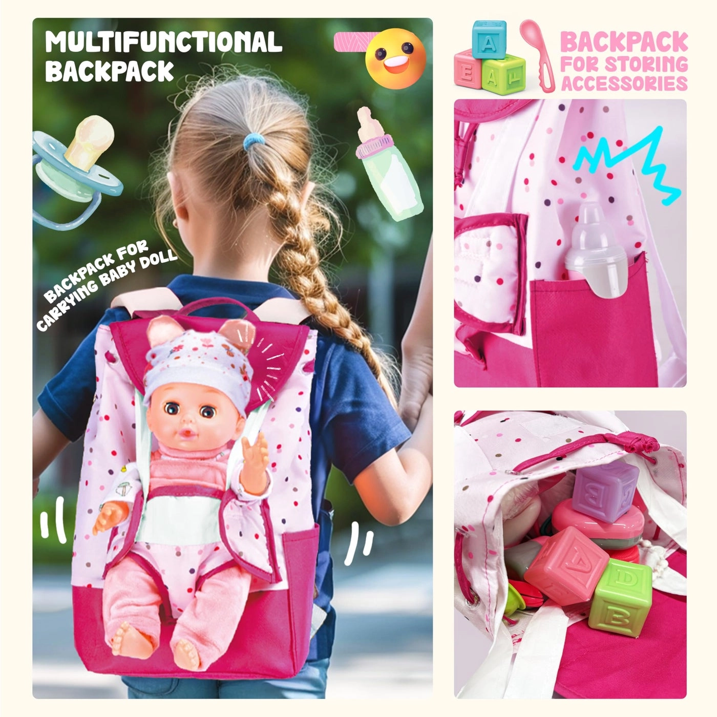Baby Doll - 14 inch Backpack Carrier
