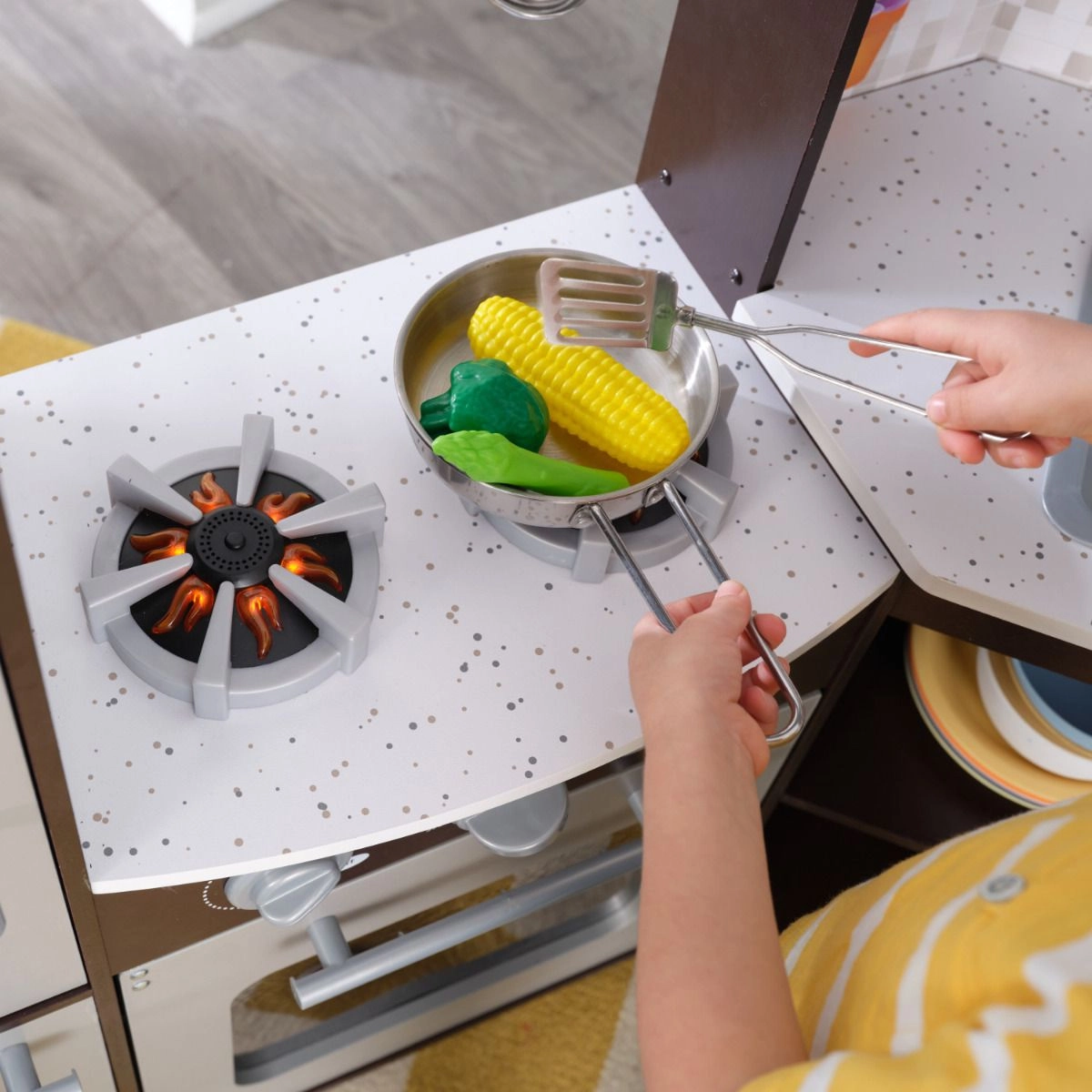 Ultimate Corner Play Kitchen - Wooden (DBT-53365)