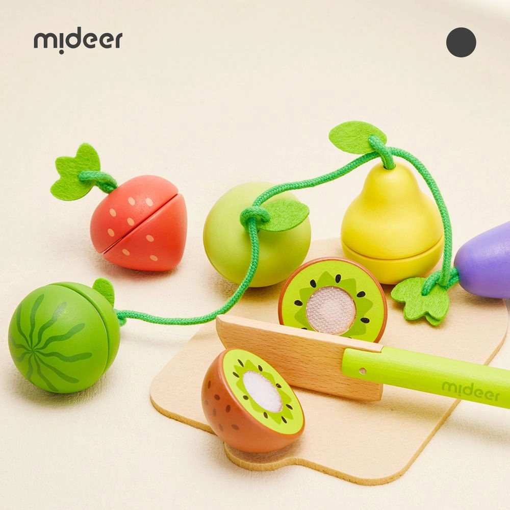 Wooden Chopping Set - Suitable for 3 years and above 15 pieces
