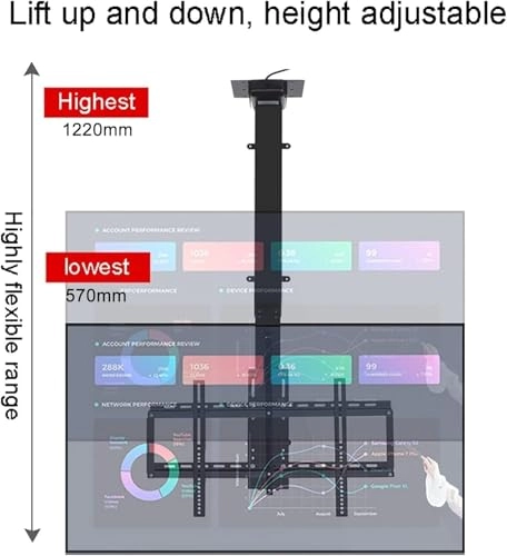Ceiling TV Mount - 50kg 26-70 inch