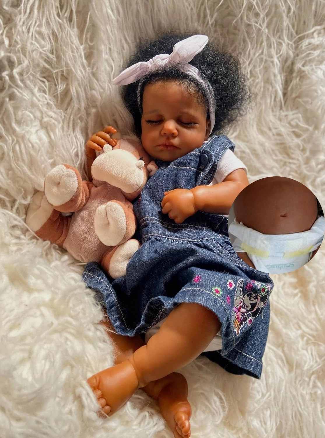 Reborn Baby Doll - 20 Inch Silicone Biracial