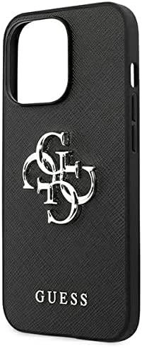 GUHCP13XPSASBBL PU Saffiano Leather Case for iPhone 13 Pro Max