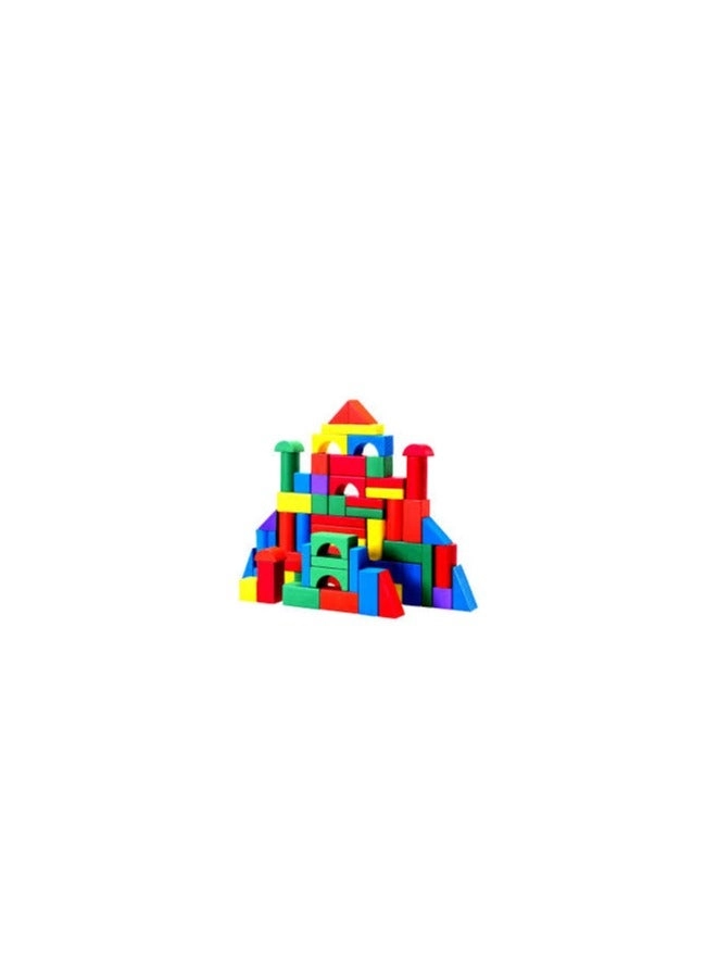 BJM Wooden Block Set - Construction 50pcs