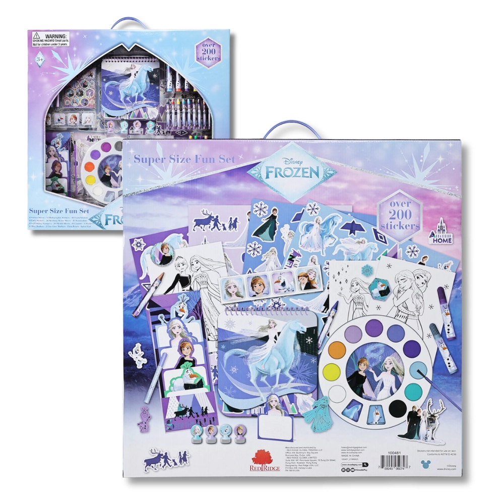Frozen 2 Art Kit - 200+ Pcs crayons markers watercolors