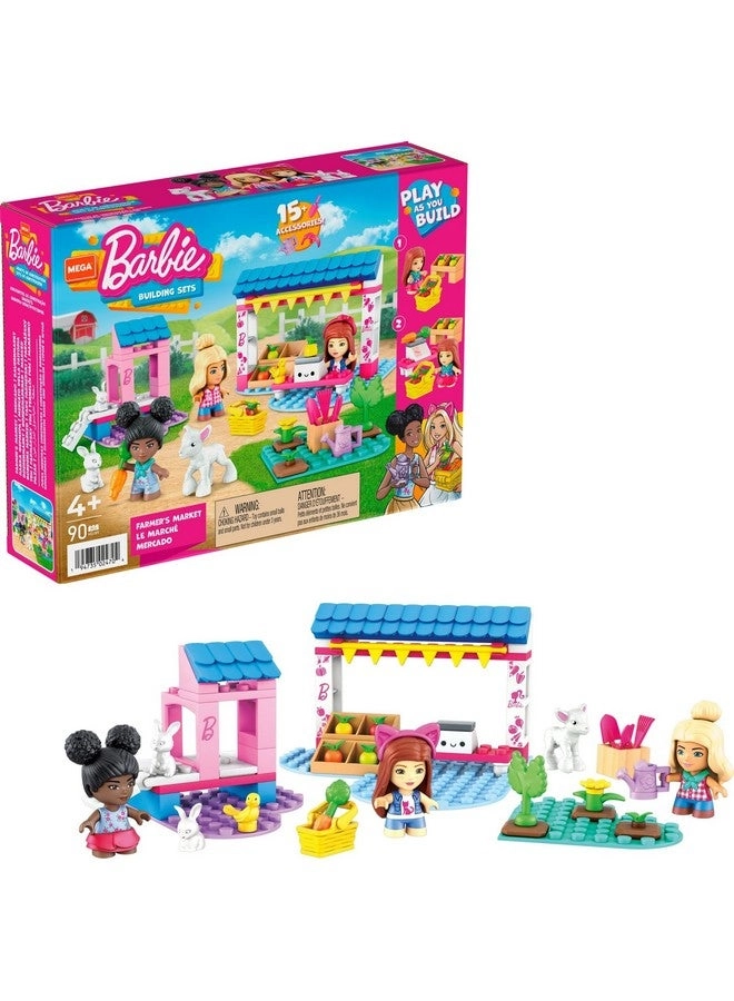 MEGA Barbie Farmer's Market - 3 Micro-Dolls 4 Pets