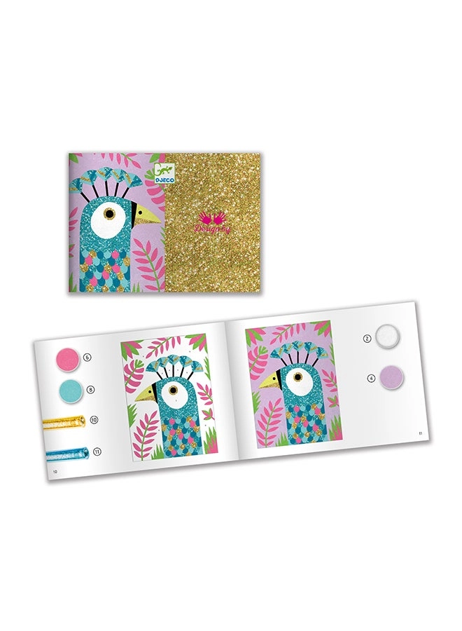 Dazzling Birds Sand Art - bird-themed