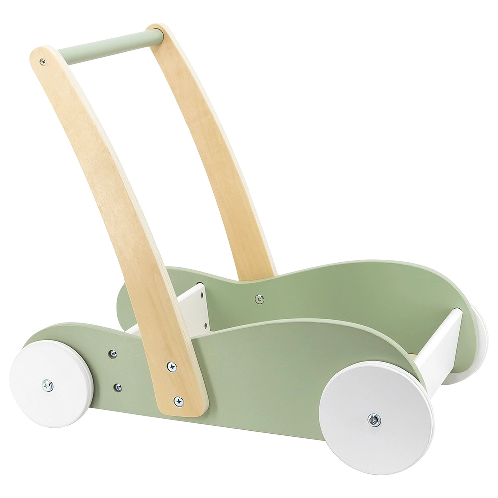 PolarB Wooden Baby Walker - 12 months+ Built-In Storage