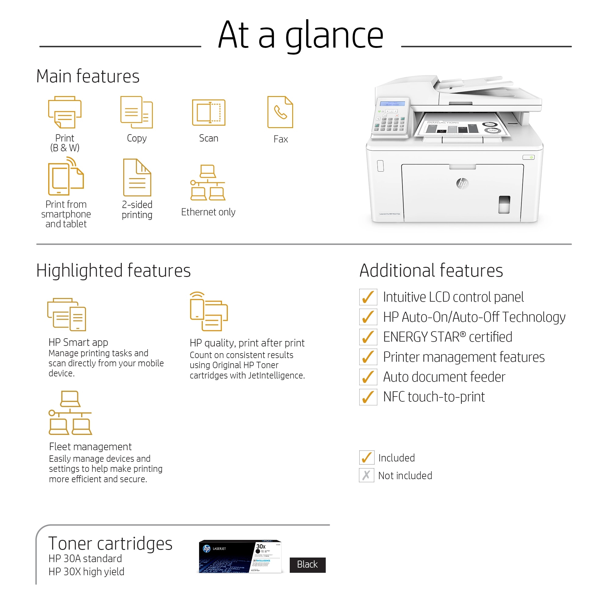 LaserJet Pro M227fdw - Laser