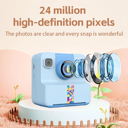 Instant Print Camera - 48MP 1080P 6X Zoom