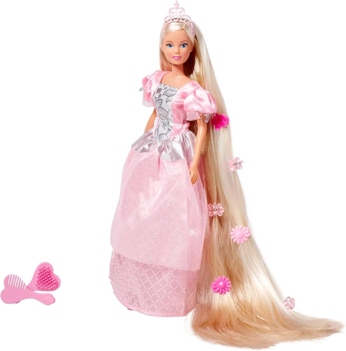Rapunzel Fashion Doll - ultra long hair pink dresses Ages 3+