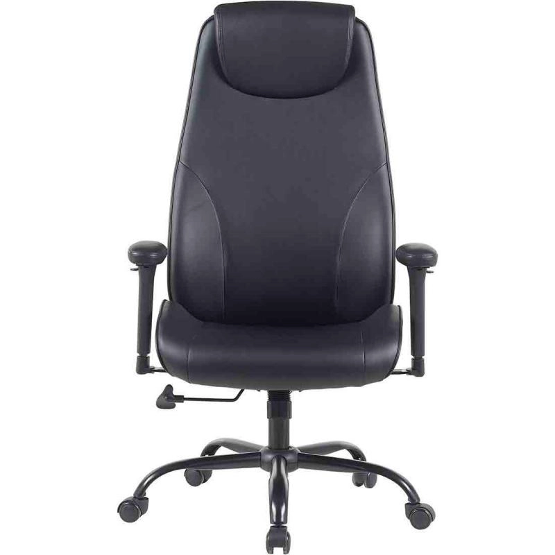 Executive Chair - Black PU Leather in Plastic Frame