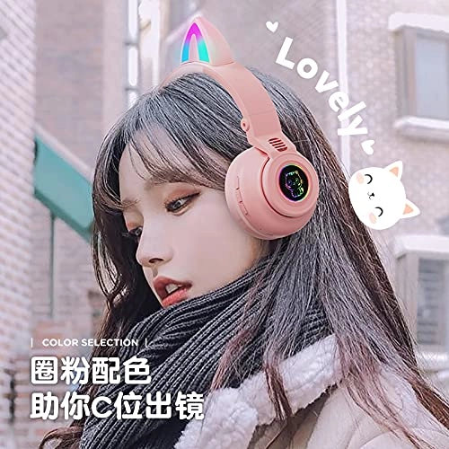 Wireless&Wired Foldable Headset Cat Ear Wireless Headset
