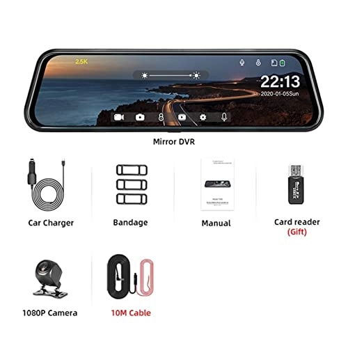 Dash Cam Mirror - 2.5K 1080P