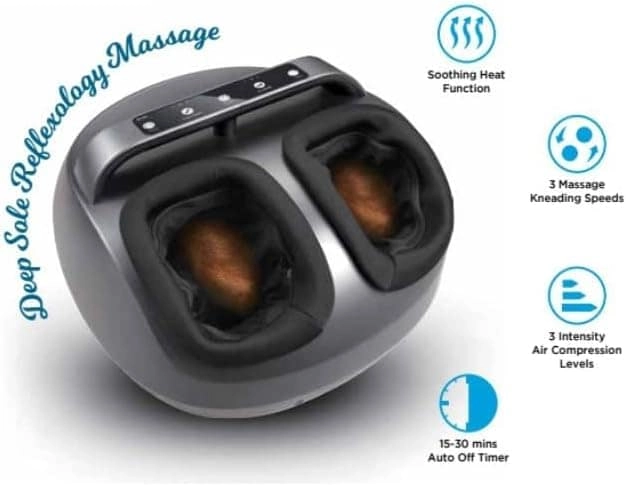 TS-08700 Foot Massager - Shiatsu Air Compression Soothing Heat