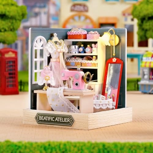Miniature Dollhouse Kit - candy, cake and milk tea