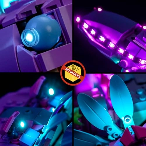 LED Light Set - 77077 Compatible Purple Battery & USB Powered