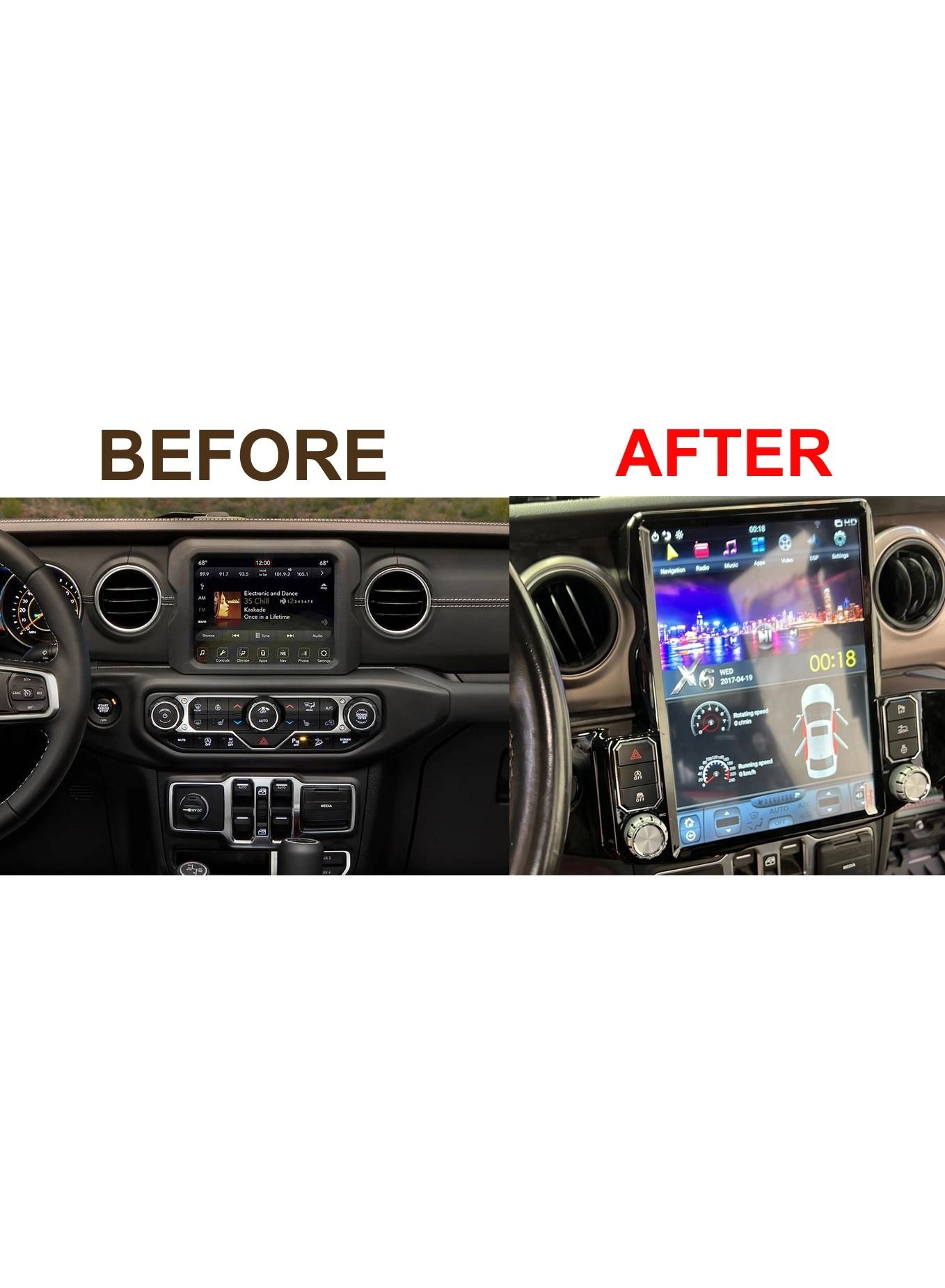 Android Monitor - Jeep Wrangler