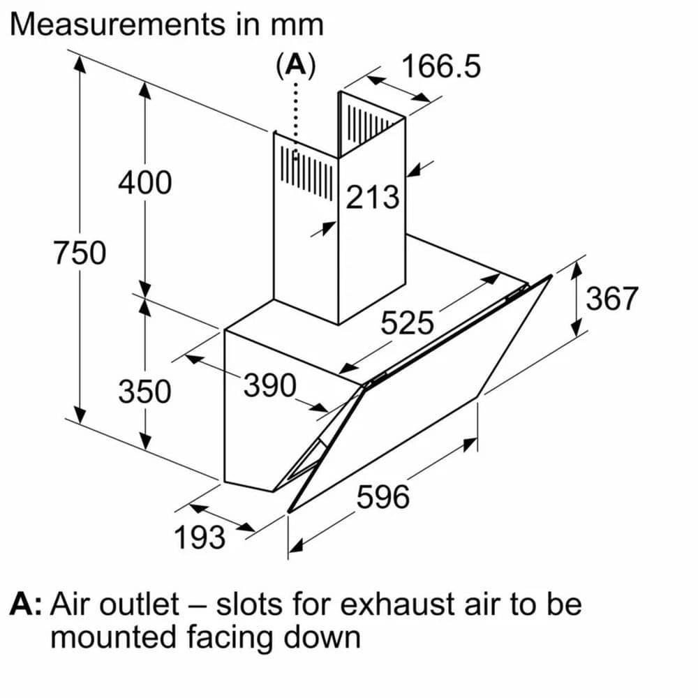 DWK96PJ60M - 700m³/h 90cm