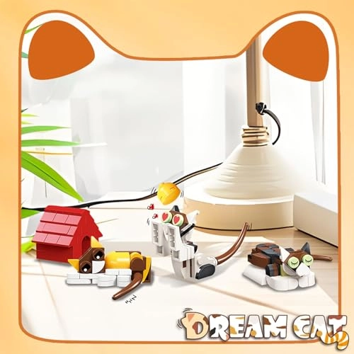 Cats Building Blocks - 9 unique cat models 443 pcs