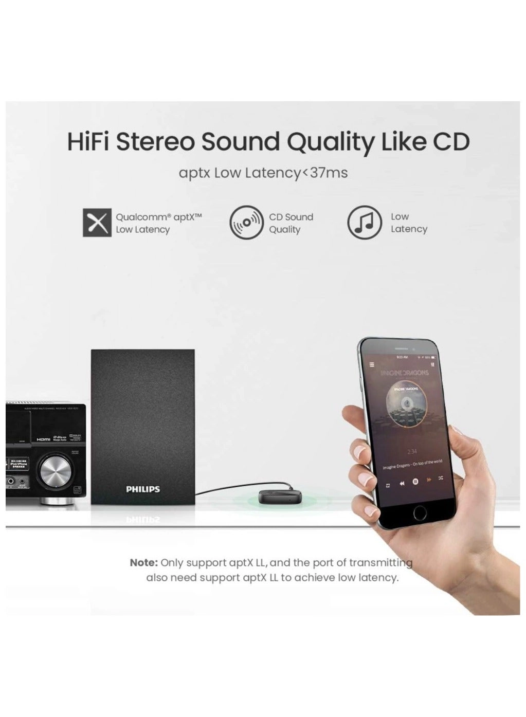 Bluetooth Aux Adapter - Bluetooth 5.0 3.5mm micro USB