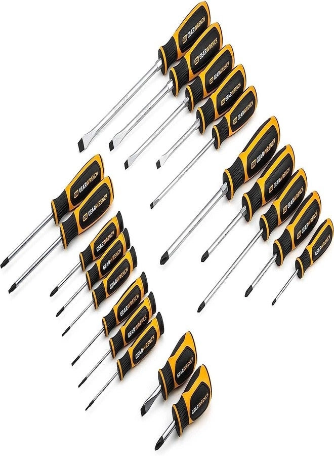 GearWrench 80066H Slotted and Phillips Screwdriver Set (20 Pcs)