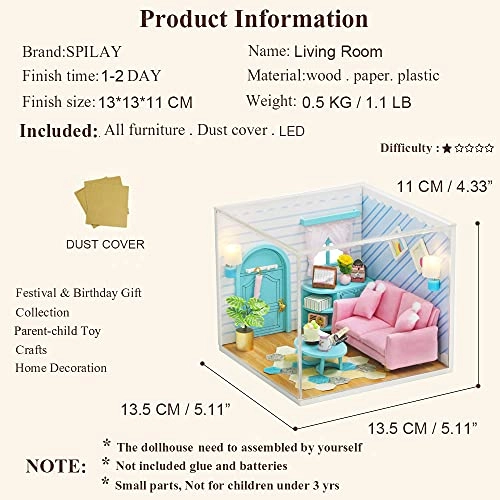 DIY Miniature Dollhouse Kit - 124 scale