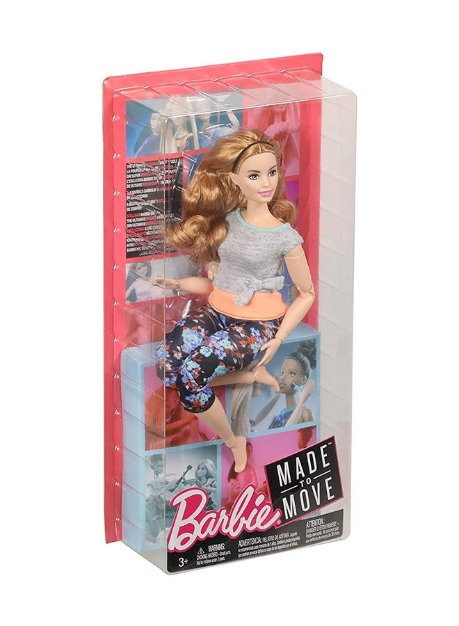 Barbie Made to Move Doll - Multi-Colour 22 joints Ages 3+