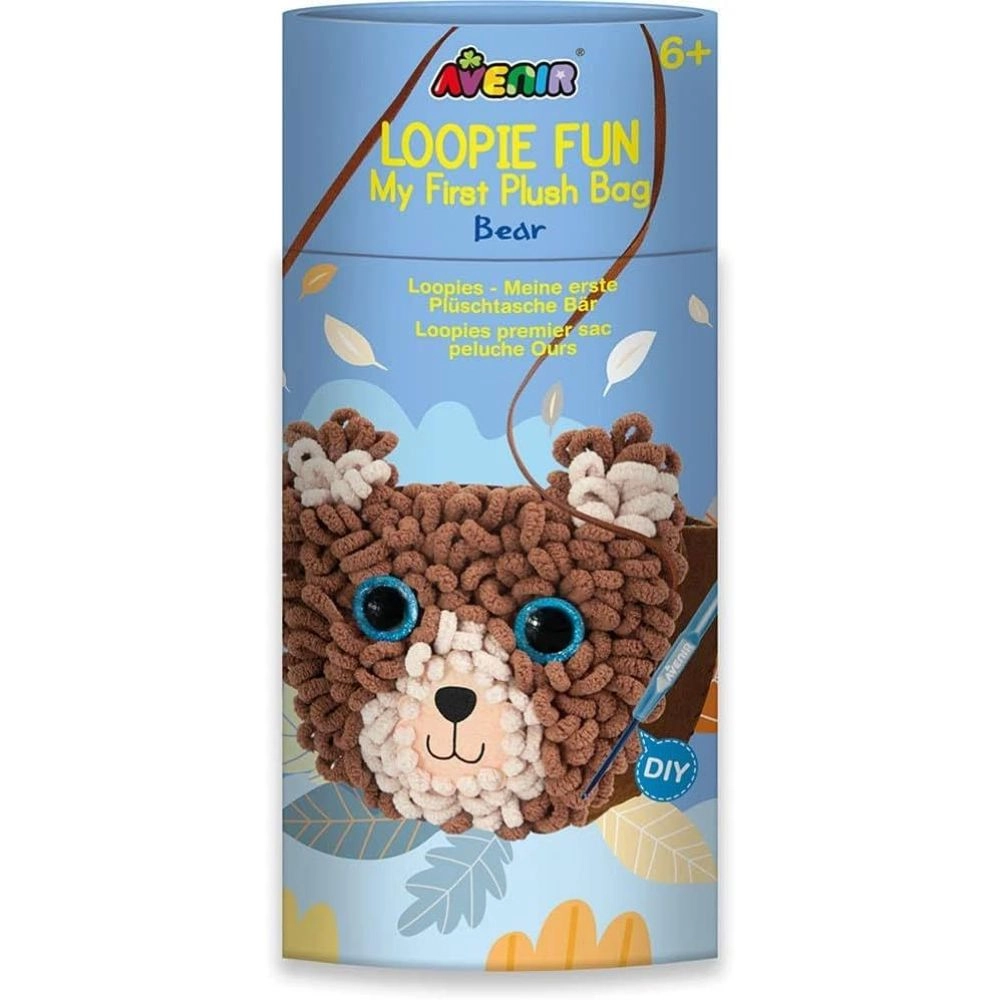 Avenir Loopie Fun - Plush Bag Sewing Kit Bear