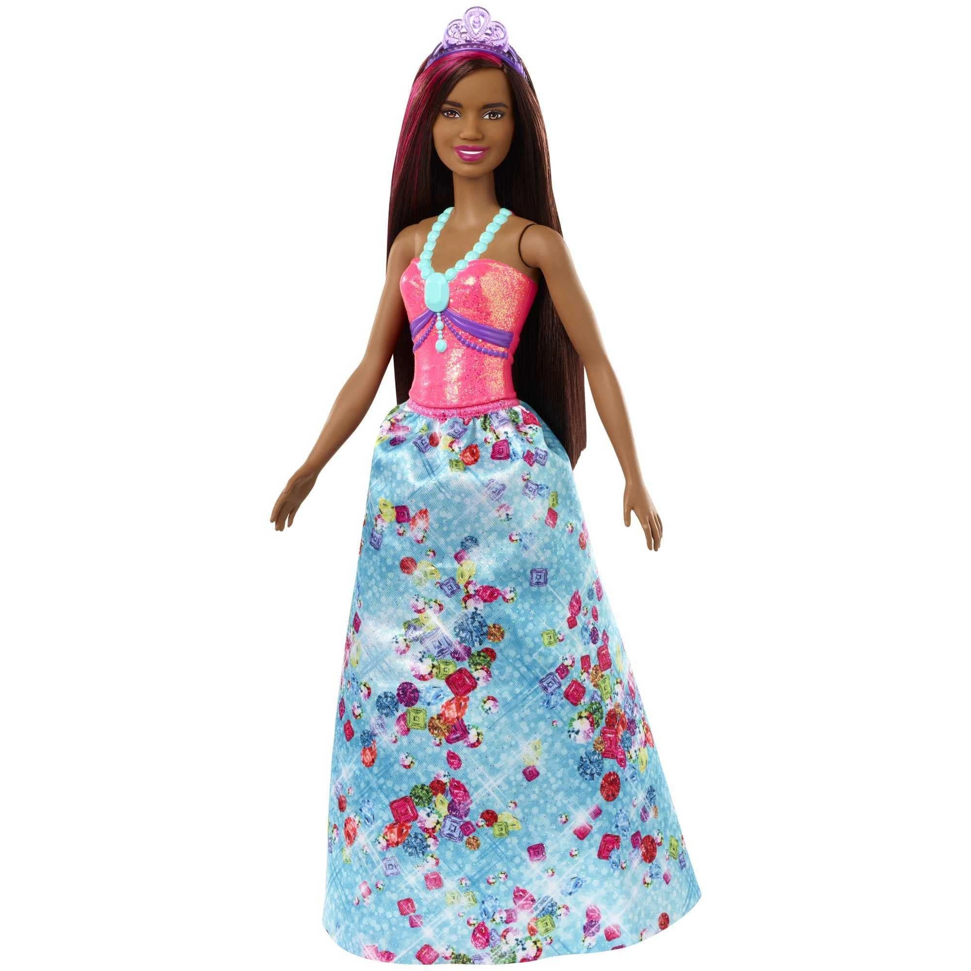 Barbie Dreamtopia - 12-inch Brunette with Pink Hairstreak Ages 3+