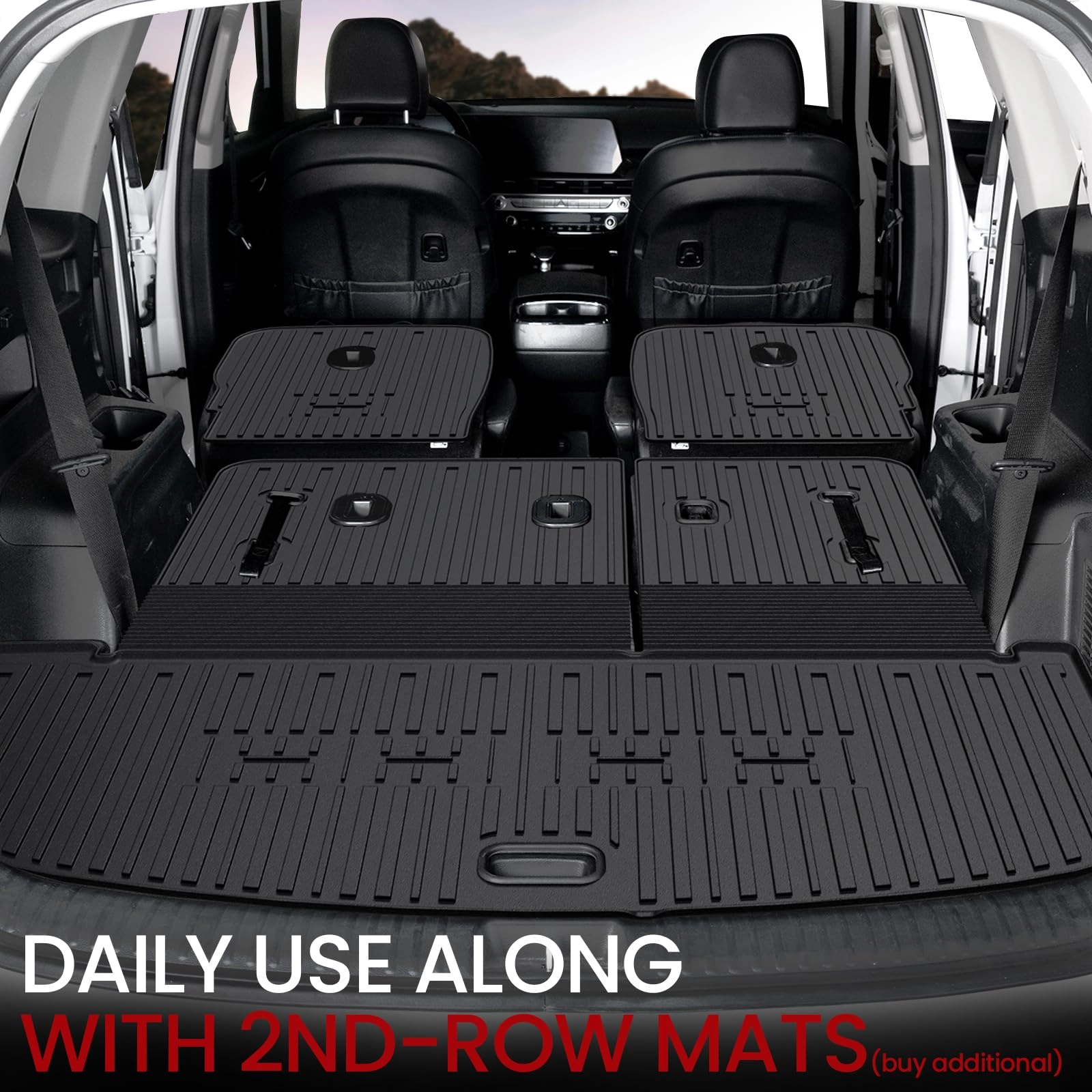 Cargo Mat with Backrest Mats - Kia Telluride 2020-2025