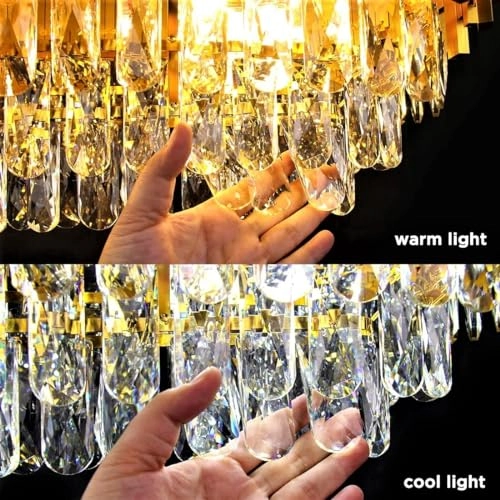 Mamba Chandelier - 600 MM 5 Tier Golden