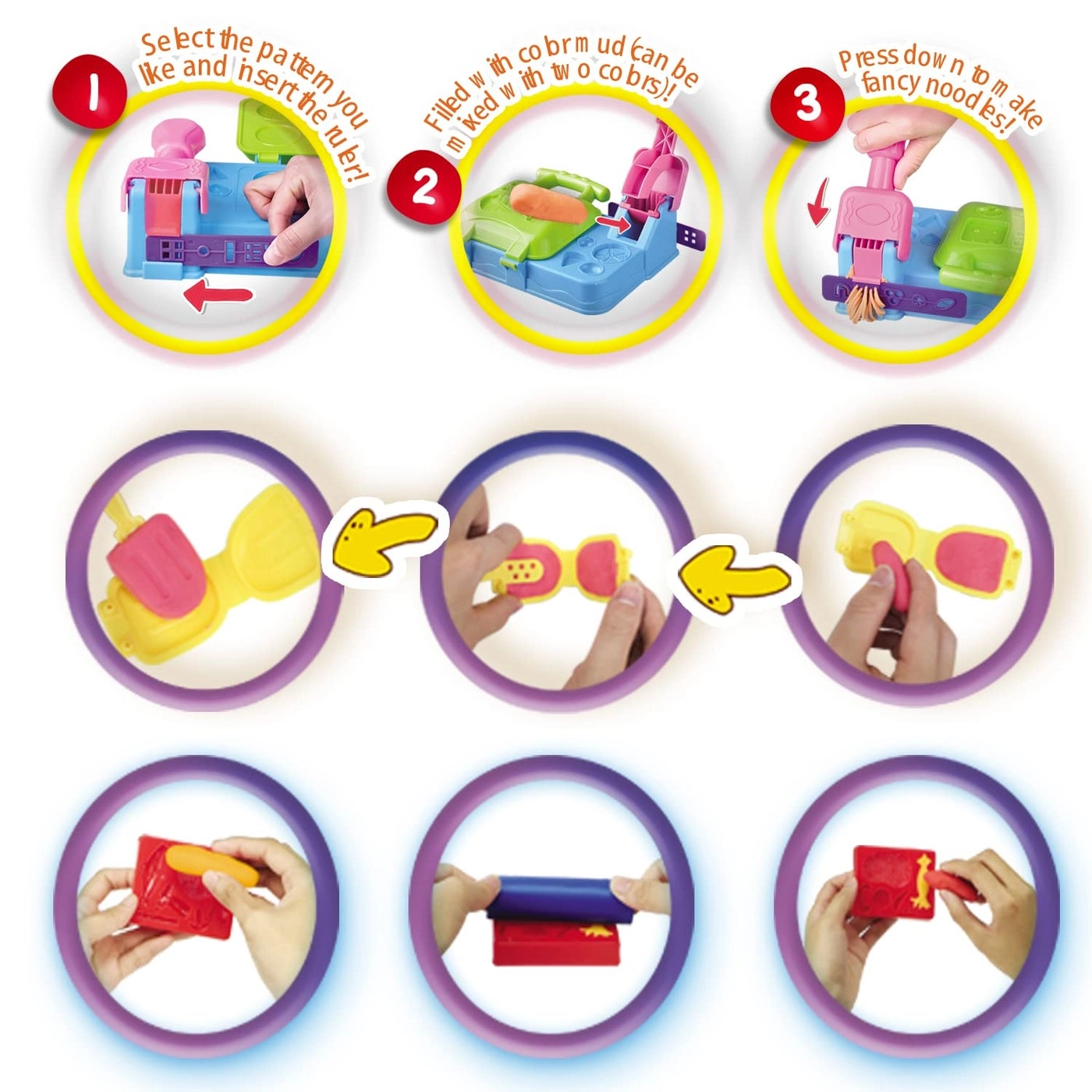 Burger Barbecue Color Dough Sets - 4+ years 21 pcs