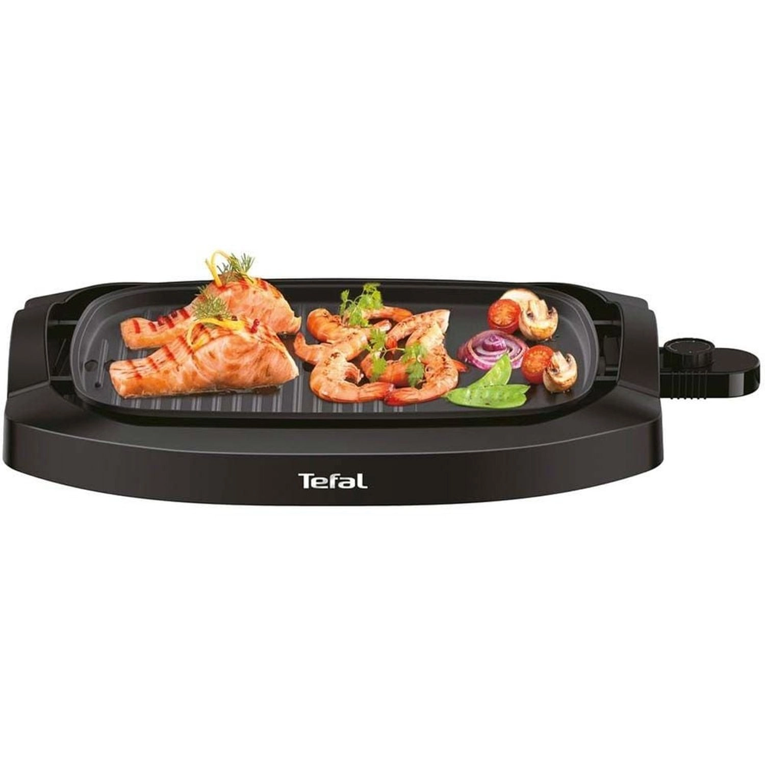 Plancha Electric Smokeless Grill - 2000 Watt Black Non-stick