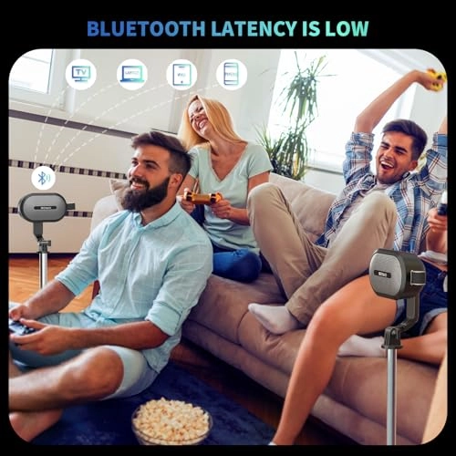 Wireless Dual Bluetooth - 2Pcs Adjustable Stands Portable Case