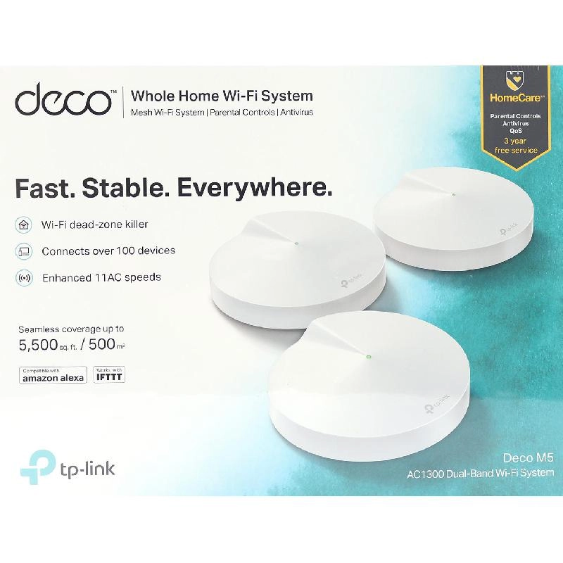 Deco M5 - AC1300 MU-MIMO Dual-Band 3-Piece