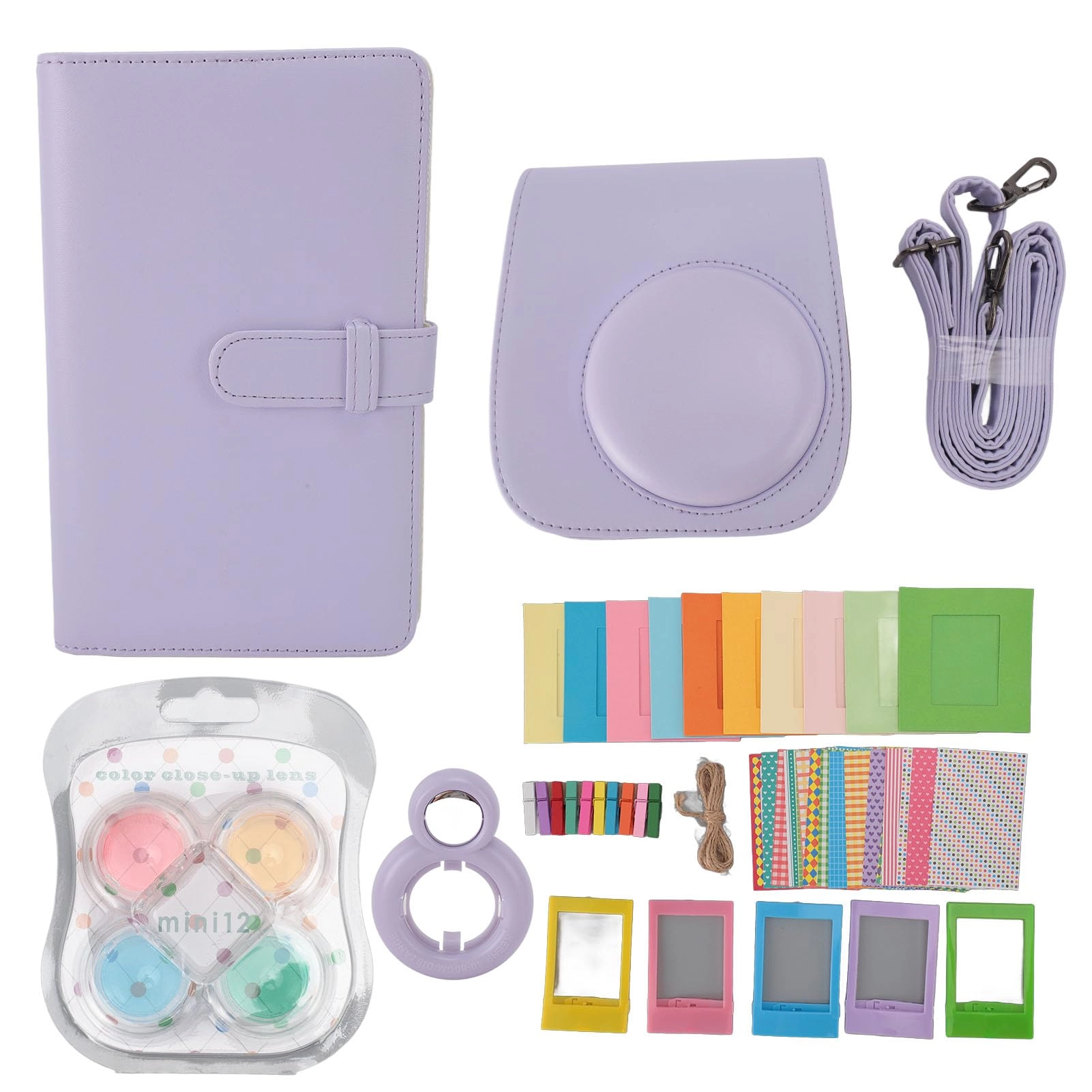 Jectse Camera Protective Case - 14x13x8cm Mini 12 PU Leather