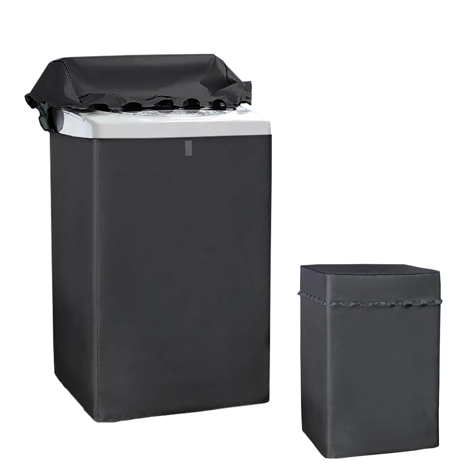 Qubzmsh Washing Machine Cover - Top Load 21" D x20" W x33" H Black