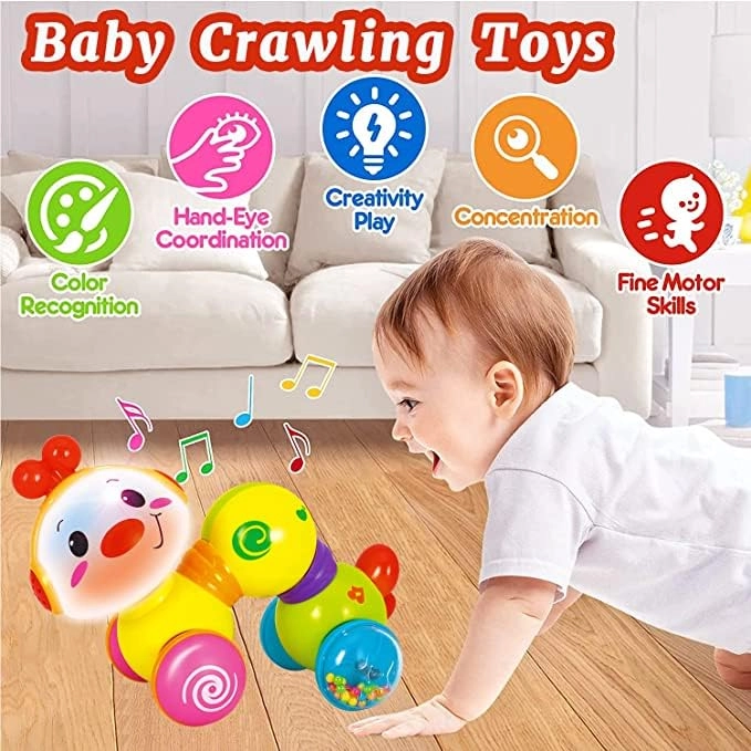 Caterpillar Press & Go Toy - 6 To 12 Months