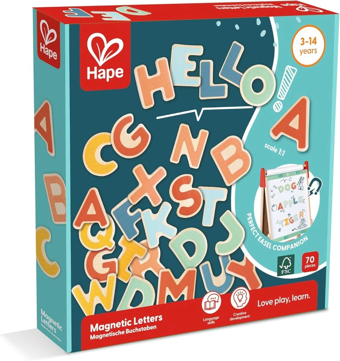Magnetic Letters - 3+ 70 pieces